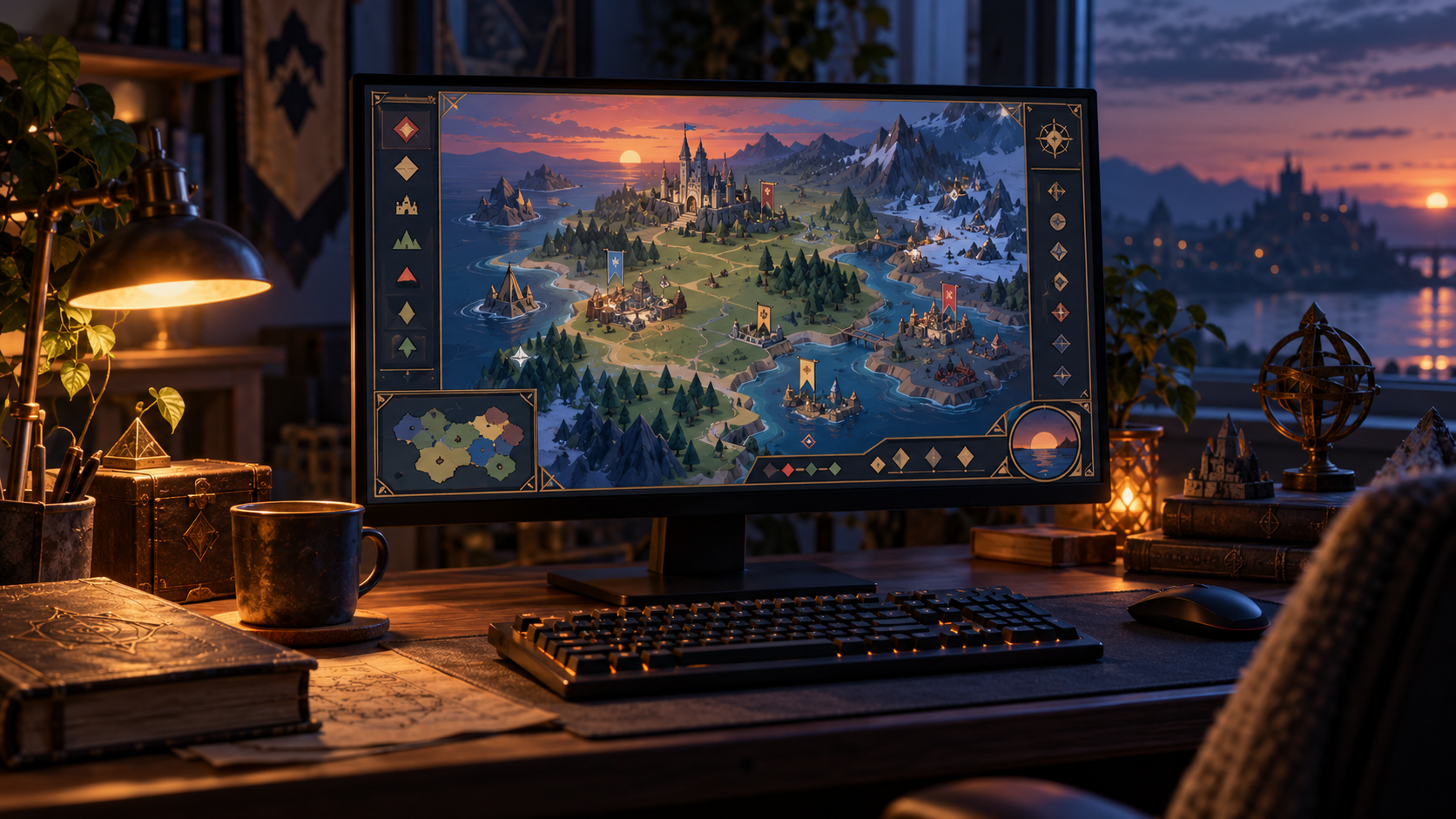 Ilustração de computador com ambiente genérico de jogo antigo para representar o fim de um modo clássico