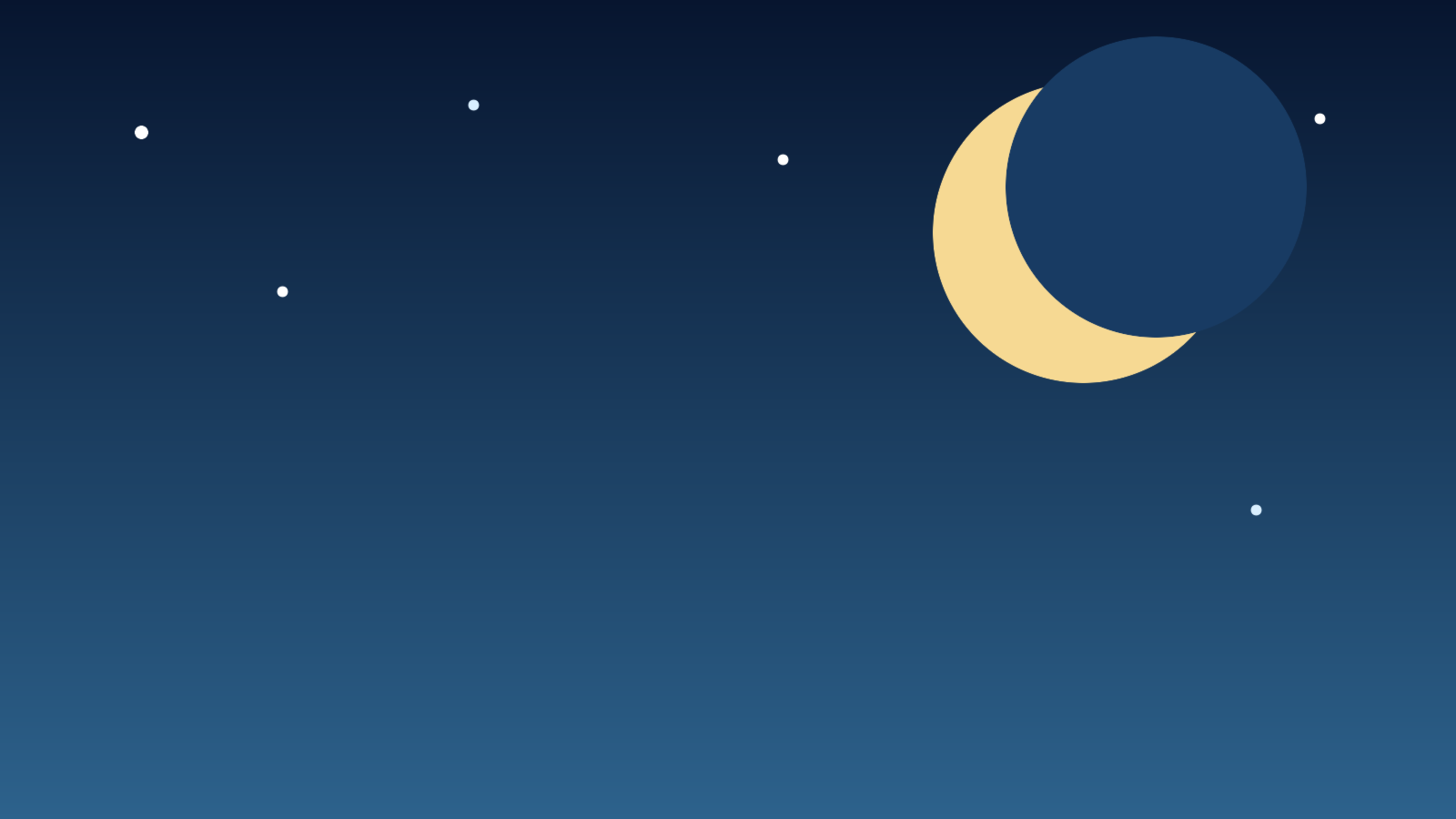 Ilustração editorial da Lua cheia brilhando sobre um céu noturno